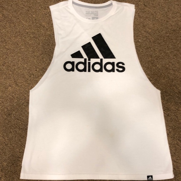 adidas Tops - Womens Adidas Muscle Sleeveless Shirt Size Lg